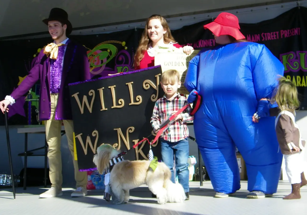 Willy Wonka Family at Krewe of Barkus