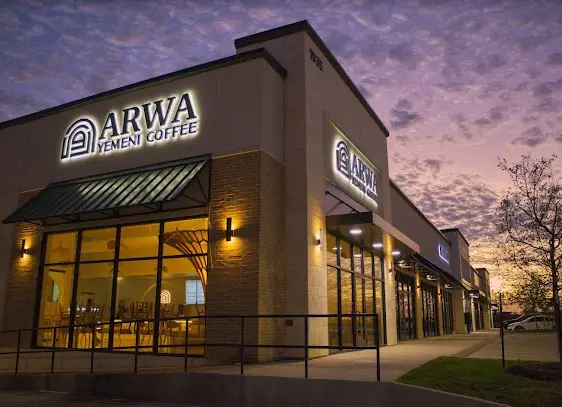 Coffee house at dusk