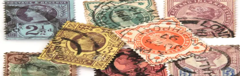 Historic looking colorful stamps