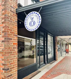 Brick outside of a storefront