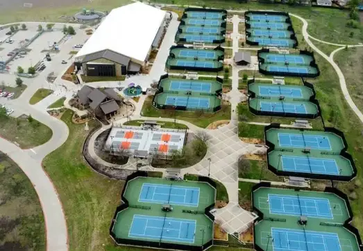 The Courts McKinney Tennis Complex - aerial shot