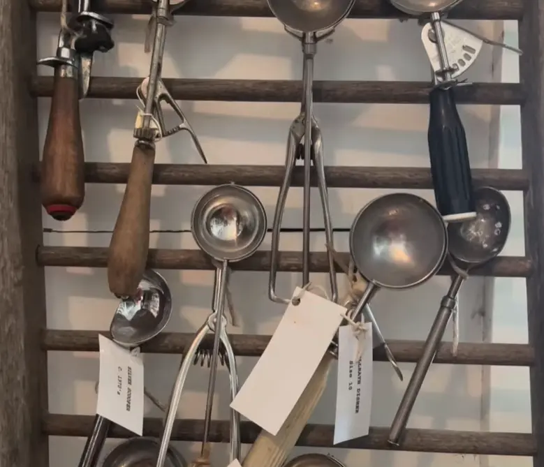 Historic ice cream scoops